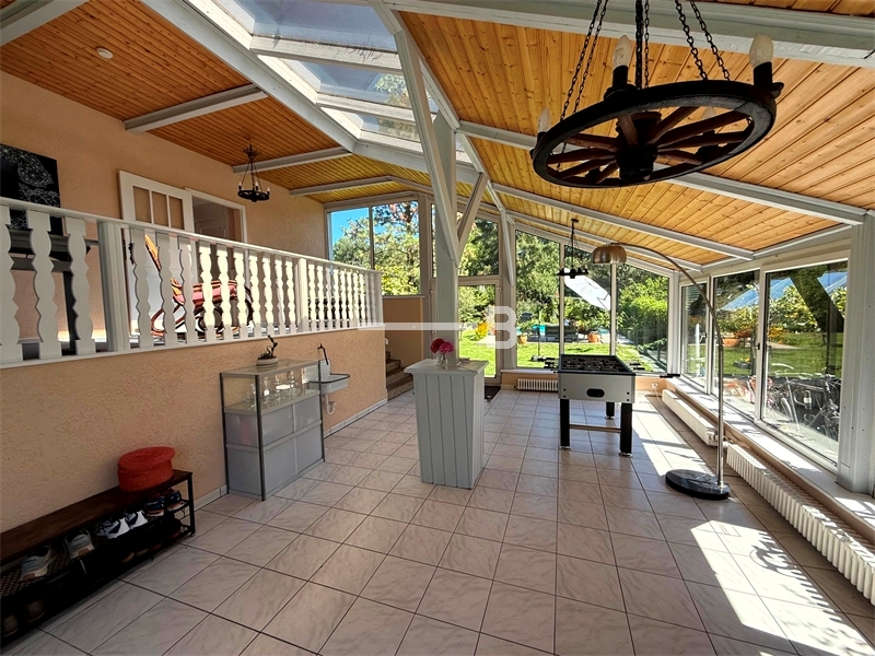 Wintergarten Gartensicht !